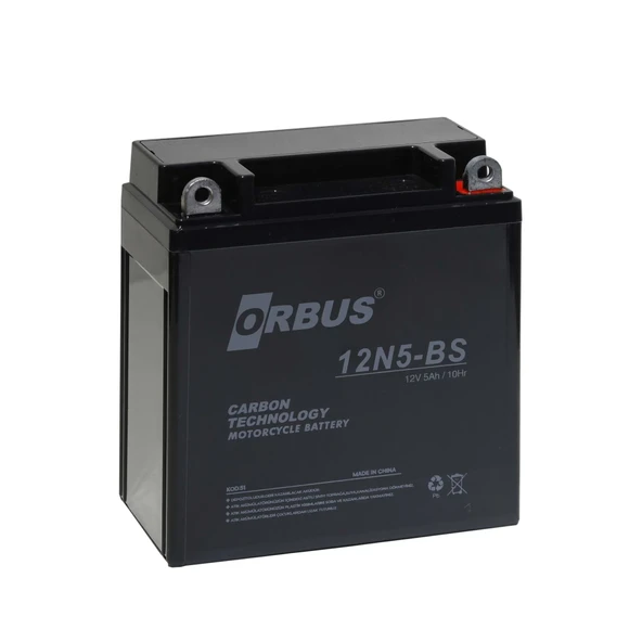 Orbus 12N5-BS 12 V 5 Ah Motosiklet Aküsü ürün görseli 1
