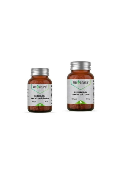 Venatura Resveratrol 250 Mg 30 Kapsül + Bromelain 60 Kapsül ürün görseli 1