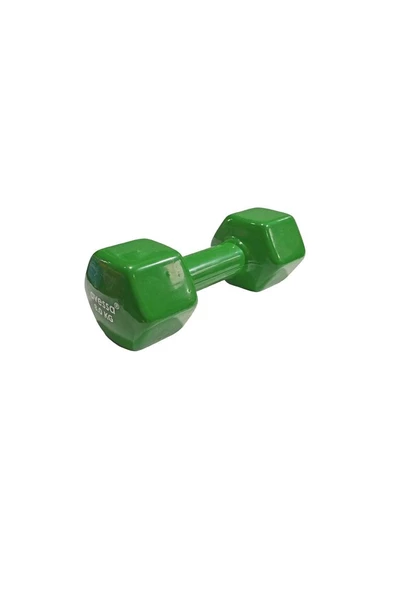 Avessa 8 Kg Vinly Kaplama PVC Yeşil Dambıl ürün görseli 1