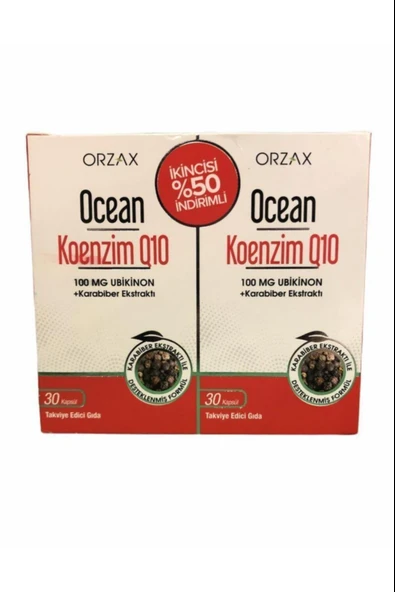 Ocean Koenzim Q10 100 mg 30 Kapsül 2 Adet ürün görseli 1