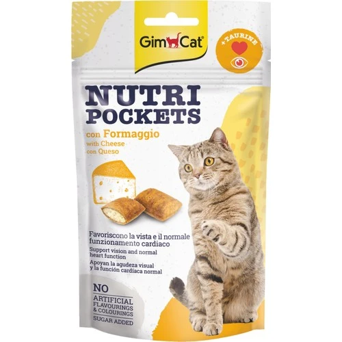Gimcat Nutripockets Peynirli Kedi Ödülü Taurinli 60Gr ürün görseli 1