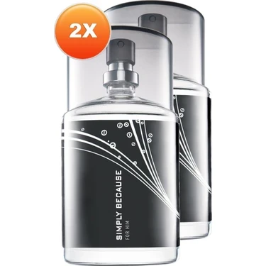 AVON SIMPLY BECAUSE FOR HIM ERKEK PARFÜM 50 ML ikili set olarak gönderim sağlanacaktır ürün görseli 1