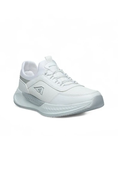 Acropol 137-26 Cilt Deri Slip On Anatomik Sneaker Beyaz Gümüş 36-40 ürün görseli 1