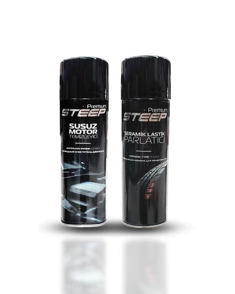 STEEP Susuz Motor Temizleyici Seramik Lastik Parlatıcı 500 Ml 2'li Set ürün görseli 1