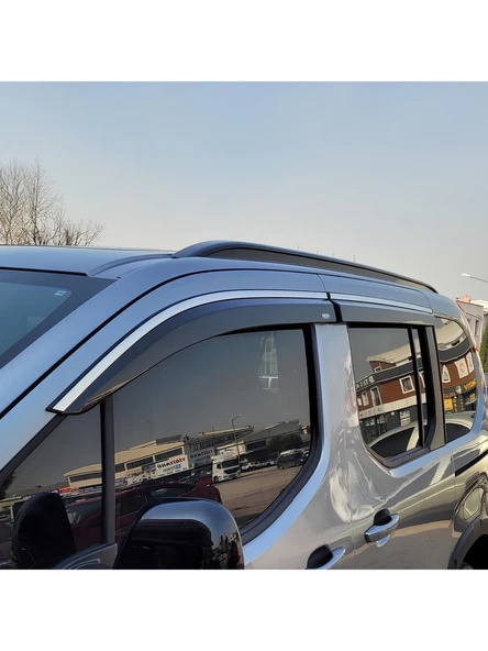 Peugeot Rifter Kromlu Cam Rüzgarlığı 2019-2025 4 lü Niken Marka Uyumlu ürün görseli 1