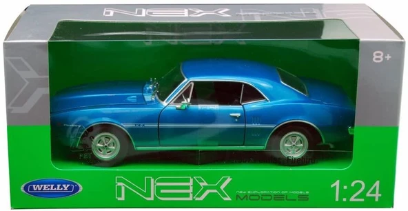 Welly 1:24 1967 Pontiac Firebird Mavi Model Metal Araba ürün görseli 1