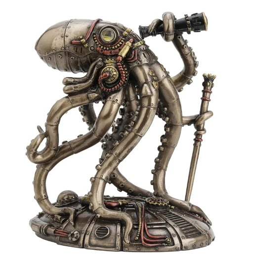 Veronese Design Steampunk Uzaylı Ahtapot Heykeli Heykel Serisi 7 ürün görseli 1