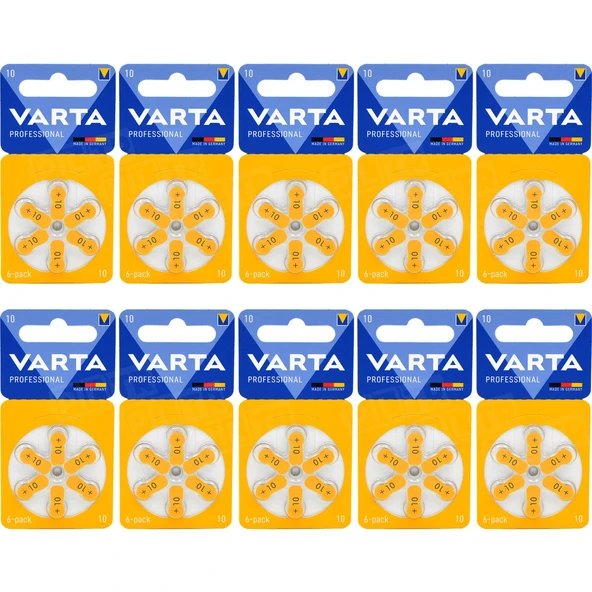 Varta 10 Numara Işitme Cihaz Pili 6X10 (60 Adet) ürün görseli 1