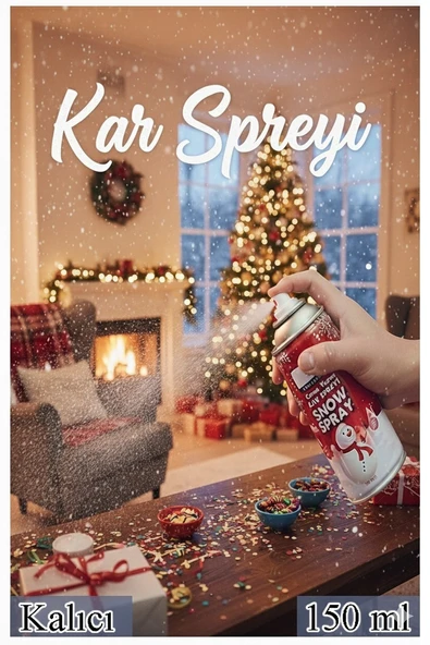 Kar Spreyi Cama Yazılan 1 Adet 150ml Kalıcı Erimeyen Yılbaşı Ağacı Süsleme Yılbaşı Noel Parti Kar Spreyi Yılbaşı ürün görseli 1