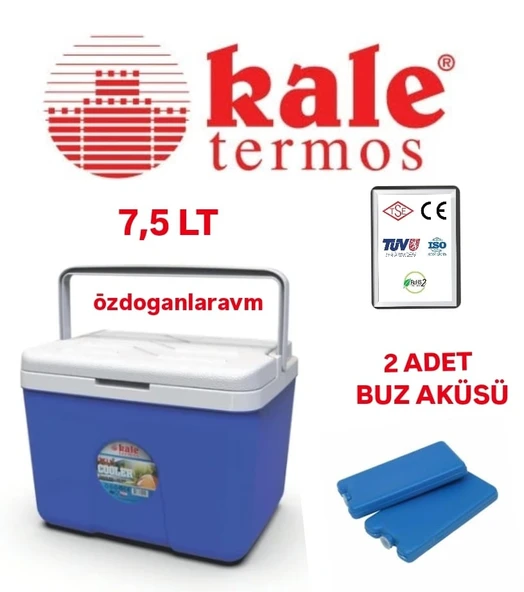 Kale Termos -7,5 Litre Oto Pinik Kamp  Termosu Buz Akülü ürün görseli 1