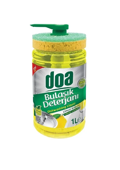 DOA Sıvı Bulaşık Deterjanı Süngerli Limon kokulu 1000 ml ürün görseli 1