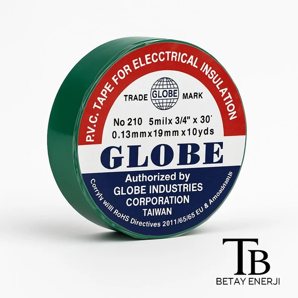 GLOBE Yeşil Elektrik İzolasyon Bandı ürün görseli 1