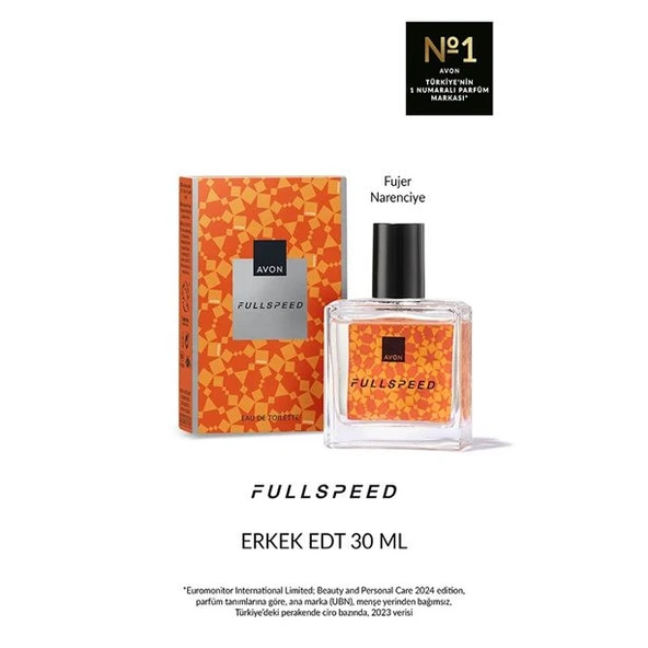 AVON Full Speed Erkek Parfüm EDT 30ml - Resim 2