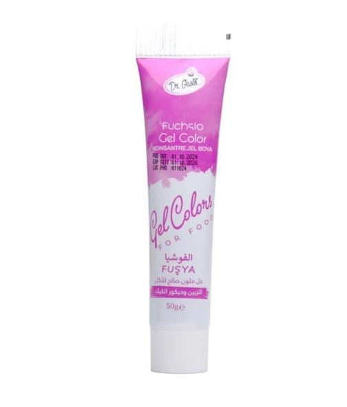DR GUSTO TÜP JEL GIDA BOYASI FUŞYA - 50 GR ürün görseli 1
