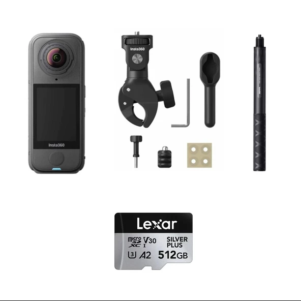 Insta360 X4 Air Aksiyon Kamerası - Motosiklet Kiti 512 GB (Foto Ekspres) ürün görseli 1