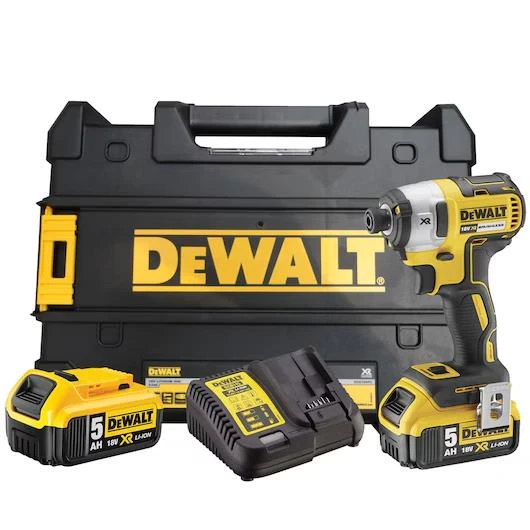 Dewalt DCF887P2 18Volt/5.0Ah Li-ion Çift Akülü Kömürsüz Profesyonel Darbeli Tornavida ürün görseli 1
