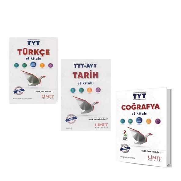 Limit Yayınları TYT Türkçe Coğrafya Tarih Konu Anlatımı 3 Kitap Set ürün görseli 1