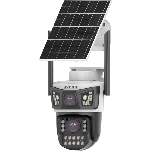 Avenir AV-S425 4mp 2 Kameralı Solar Ptz 4g Sim Kartlı Kamera ürün görseli 1