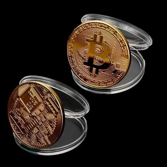 OLLEVRA Bitcoin Madeni Hatıra Hediye Sikke - Resim 6