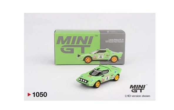 Mini GT 1050 Lancia Stratos HF #4 1979 Spanish Rally Champion 1/64 Model Araba ürün görseli 1