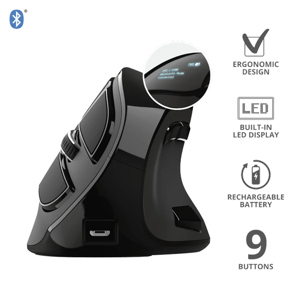Trust Voxx 23731 Şarj Edilebilir Optik Kablosuz Mouse 2400 Dpi ürün görseli 1
