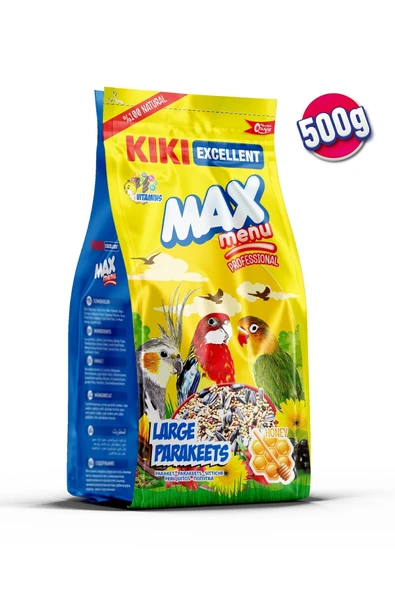 Kuş Max Menu Large Parakeets Büyük Pareket Yemi 500 Gr. Kb306 ürün görseli 1