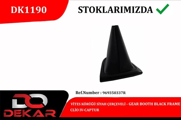 Vites Körüğü Siyah Çerçeveli Clio Iv-Captur 969350337R ürün görseli 1