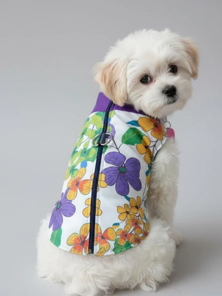 Flora Rain Küçük Köpek Yağmurluk Ceket ürün görseli 1