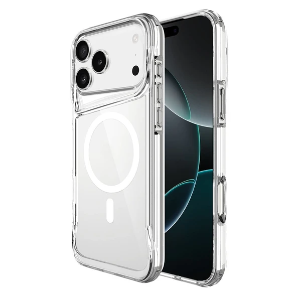 iPhone 17 Pro Max Uyumlu Kablosuz Şarj Özellikli Darbe Emici T-Max M-safe Kapak ürün görseli 1