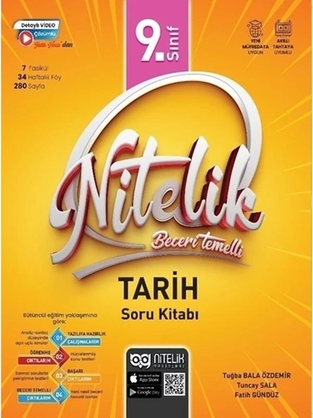 NİTELİK 9.SINIF TARİH SORU KİTABI BECERİ TEMELLİ*YENİ* ürün görseli 1