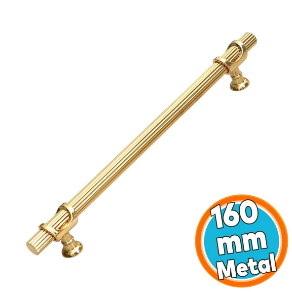 Metal Kulp 160 mm-16 cm Mobilya Dolap Çekmece Kapak Mutfak Dolabı Kulpları Kulbu Kulpu Altın ürün görseli 1