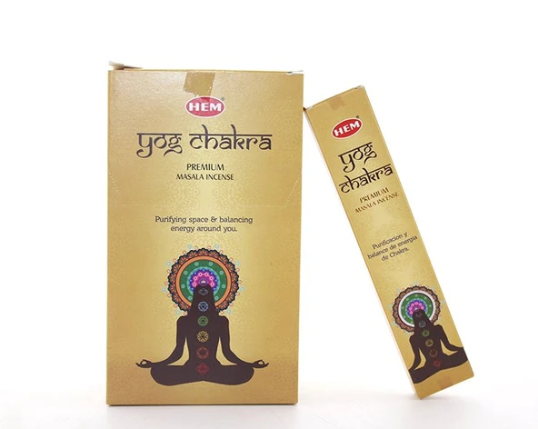 Hem Yog Chakra Masala Aromalı Çubuk Tütsü ürün görseli 1