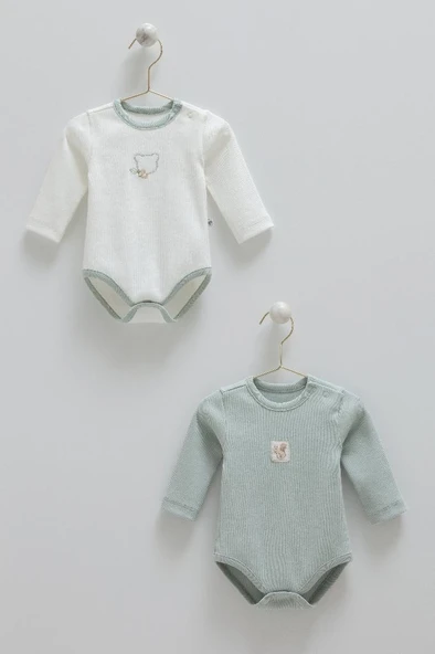 Caramell %100 Pamuk Hello Forest 2'li Bebek Body CRML.BE1955 ürün görseli 1