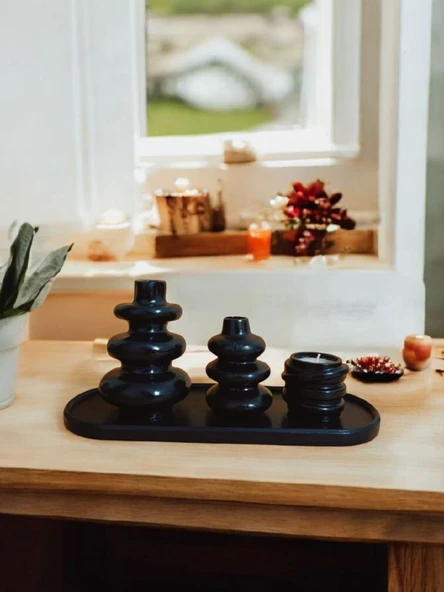 Minelly Modern Flow Black Set ürün görseli 1