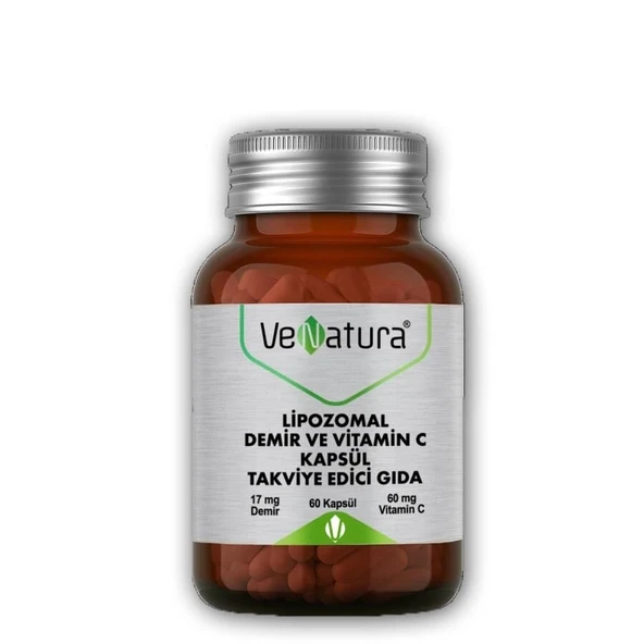 Venatura Lipozomal Demir ve Vitamin C 60 Kapsül ürün görseli 1