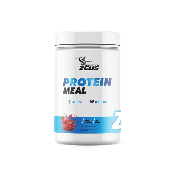 PROTEIN MEAL ÖĞÜN TOZU Zeus Nutrition 400gr-Çilek ürün görseli 1