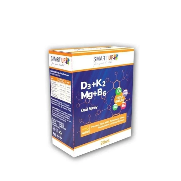 Smartup D3 K2 Mg B6 Oral Sprey 20 Ml ürün görseli 1