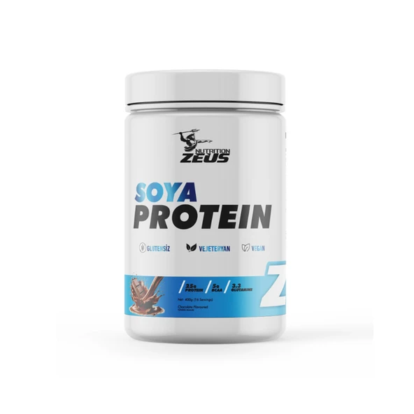 SOYA PROTEIN ( VEGAN PROTEİN KAYNAĞI ) Zeus Nutrition 400gr-Çikolata ürün görseli 1