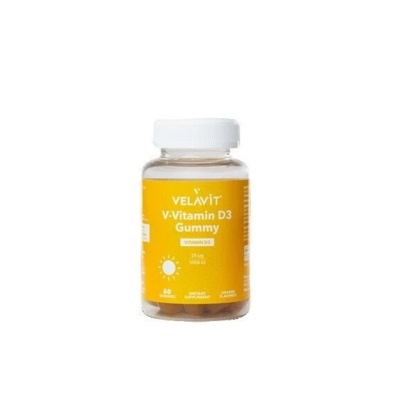 Velavit V-Vitamin D3 Gummy 60 Gummies ürün görseli 1