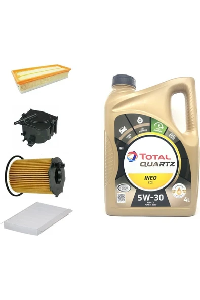 Partner 1.6 Hdi 90Hp Bakım Seti 2011 Sonrası+Total MDC 5W-30 PDF Yağı 2025 ürün görseli 1