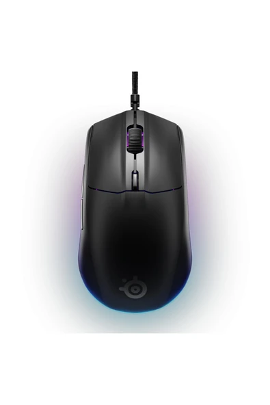 SteelSeries Rival 3 Gen 2 Optik 6 Tuş 8500DPI Kablolu RGB Gaming (Oyuncu) Mouse - Siyah ürün görseli 1