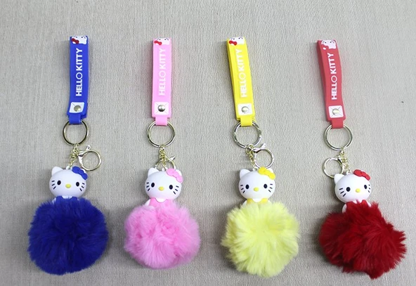 Ponponlu Hello Kitty Anahtarlık ürün görseli 1