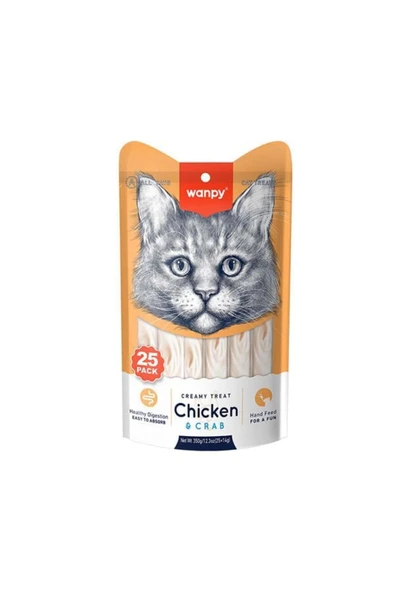 Tavuklu ve Yengeçli Sıvı Kedi Ödülü 14 Gr 25 Adet - PIWP-046 ürün görseli 1