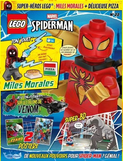 Lego Marvel Spiderman Aylık Dergi - Fransızca (Miles Moraeles Figür) ürün görseli 1