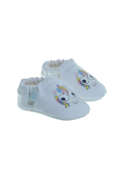 Freesure 241171 Beyaz Kız Bebek Patiği, Bebek Ayakkabısı, Kaymaz Taban ürün görseli 1
