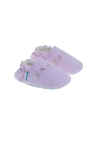 Freesure 241164 Pembe Kız Bebek Patiği, Bebek Ayakkabısı, Kaymaz Taban ürün görseli 1