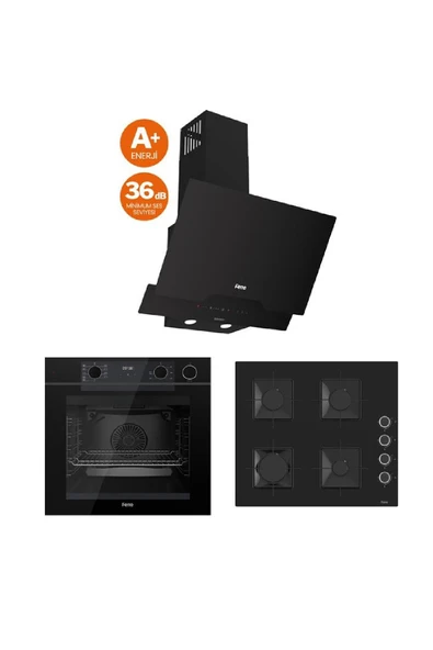 Ferre FryArt Serisi (QEP64CS SS205 D063) Ankastre Set ürün görseli 1