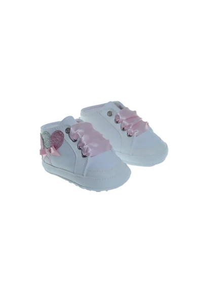Freesure 241151 Pembe Kız Bebek Patiği, Bebek Ayakkabısı, Kaymaz Taban ürün görseli 1