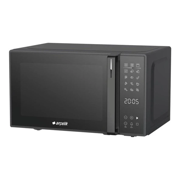 Arçelik Solo Mikrodalga Fırın 20 L 1000 W Izgara Fonksiyonlu Dijital Saatli Siyah Enerji Tasarrufu ürün görseli 1