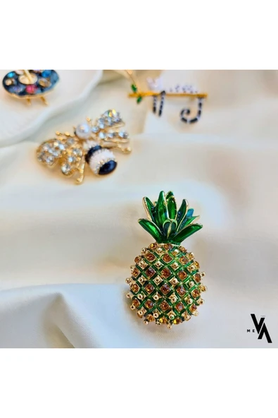 DM Takı Ananas Meva Broş ürün görseli 1